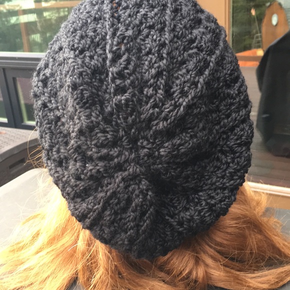 Hand Crocheted Slouchy Hat/Toque - Picture 2 of 6